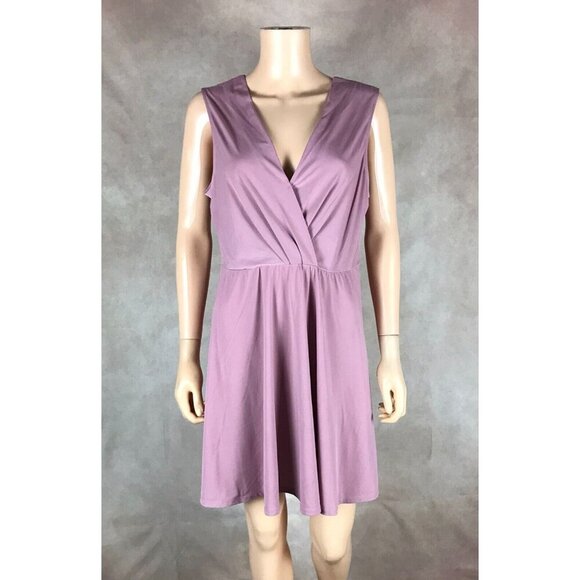 BCBG Pink Surplice Mini Dress NWT Large - Picture 4 of 11